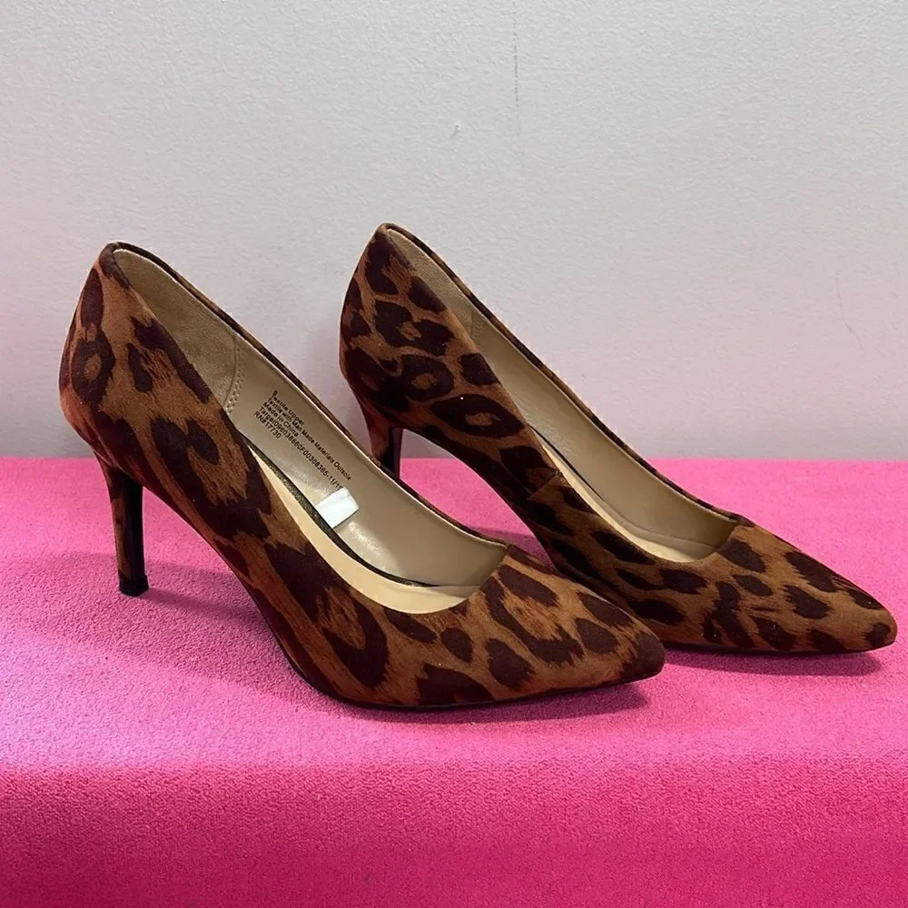 A New Day Leopard Print 3” Heels Size 6